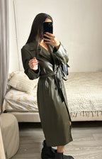 Trench en similicuir